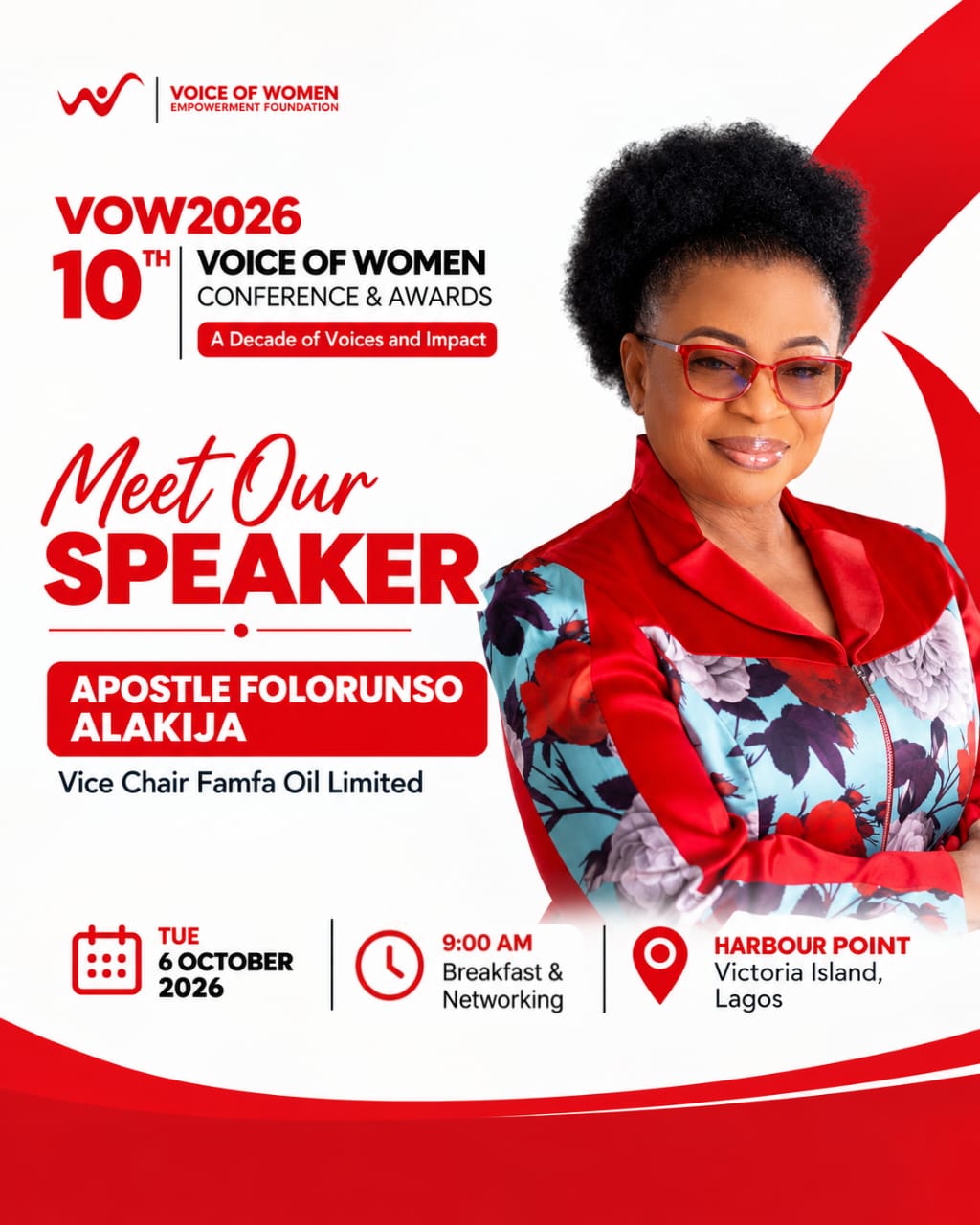 Leadership. Impact. Inspiration. Apostle Folorunso Alakija at VOW2026