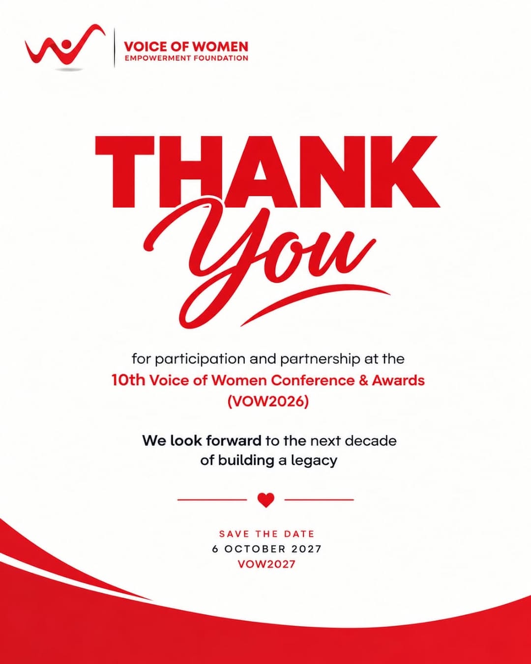 VOW 2026: Together, We Made a Decade of Impact Possible; Thank You, VOW Partners!